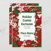 Uitnodiging van de Koekjesuitwisseling van de fees (Voorkant / Achterkant)