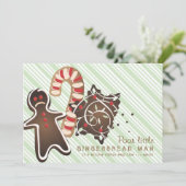 Uitnodiging van de Koekjesuitwisseling van de fees (Staand voorkant)