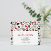 Uitnodiging van de kookpartij - Glamor Kitchen (Staand voorkant)