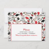 Uitnodiging van de kookpartij - Glamor Kitchen (Achterkant)