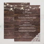 Uitnodiging van de Koord van het Hout- Lace (Voorkant / Achterkant)