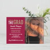 Uitnodiging van de Krim en de Gouden GraduPartij (Staand voorkant)