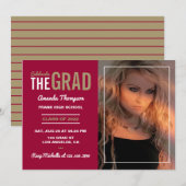 Uitnodiging van de Krim en de Gouden GraduPartij (Voorkant / Achterkant)