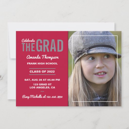 Uitnodiging van de Krim- en de Slate GraduPartij (Voorkant)