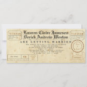 Uitnodiging van de Lengte van Telegram Tea (Voorkant)