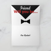 Uitnodiging van de lezer met rode strepen (Binnen)