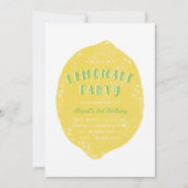 Uitnodiging van de limonadepartij - Limoen (Voorkant)