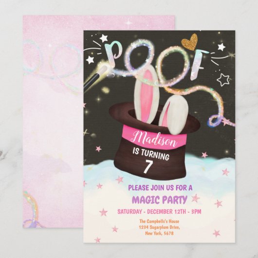 Uitnodiging van de Magicaanse Partij (Voorkant / Achterkant)