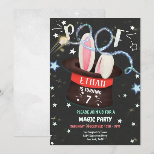 Uitnodiging van de Magicaanse Partij (Voorkant / Achterkant)