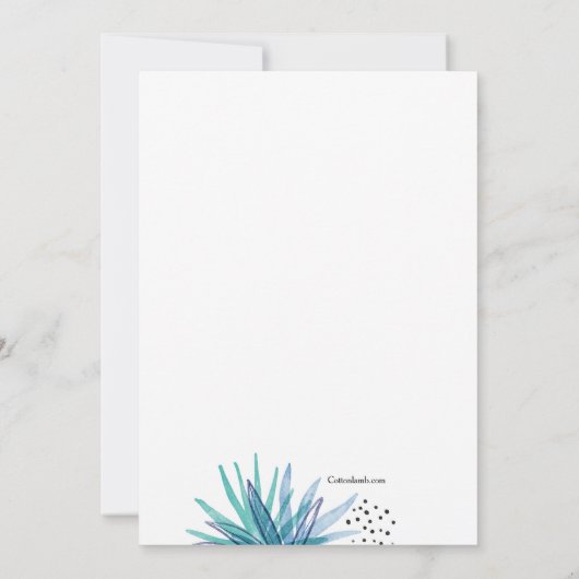 Uitnodiging van de Man-partij voor de aflossing va (Achterkant)