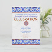 Uitnodiging van de mediterrane partij - Geschilder (Staand voorkant)