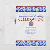 Uitnodiging van de mediterrane partij - Geschilder (Voorkant / Achterkant)