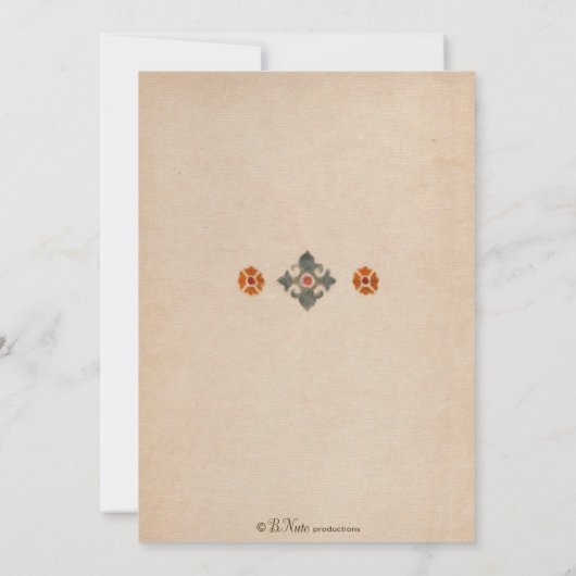 Uitnodiging van de mediterrane partij - Handschild (Achterkant)