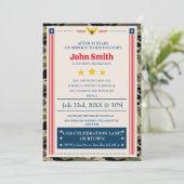 Uitnodiging van de militaire aftredingspartij (Staand voorkant)