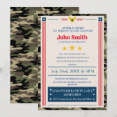 Uitnodiging van de militaire aftredingspartij (Voorkant / Achterkant)