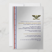 Uitnodiging van de militaire aftredingspartij (Voorkant)