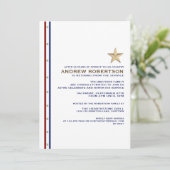 Uitnodiging van de militaire aftredingspartij (Staand voorkant)