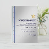 Uitnodiging van de militaire aftredingspartij (Staand voorkant)