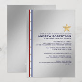 Uitnodiging van de militaire aftredingspartij (Voorkant / Achterkant)