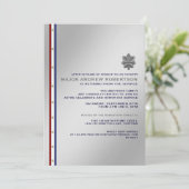 Uitnodiging van de militaire aftredingspartij (Staand voorkant)