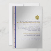 Uitnodiging van de militaire aftredingspartij (Voorkant)