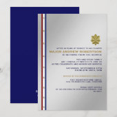 Uitnodiging van de militaire aftredingspartij (Voorkant / Achterkant)