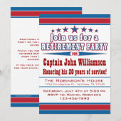 Uitnodiging van de militaire aftredingspartij (Voorkant / Achterkant)