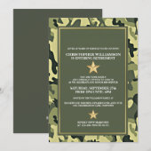 Uitnodiging van de militaire aftredingspartij (Voorkant / Achterkant)