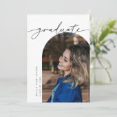 Uitnodiging van de moderne Arch Fotogradatiepartij (Staand voorkant)