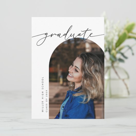 Uitnodiging van de moderne Arch Fotogradatiepartij (Staand voorkant)