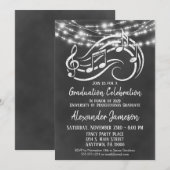 Uitnodiging van de Muziek van Chalkboard (Voorkant / Achterkant)