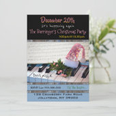 Uitnodiging van de muziekpartij Piano (Staand voorkant)