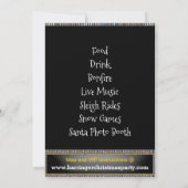 Uitnodiging van de muziekpartij Piano (Achterkant)