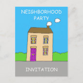Uitnodiging van de nabuurschapspartij (Voorkant)
