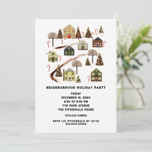 Uitnodiging van de nabuurschapspartij (Staand voorkant)