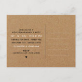 Uitnodiging van de National Kraft Housewarming Par Briefkaart (Achterkant)