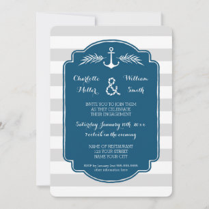 uitnodiging van de Nautical Engagement Party