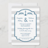  uitnodiging van de Nautical Engagement Party (Voorkant)