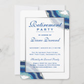 Uitnodiging van de Navy Blue Retirement Party | Ag (Voorkant)