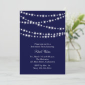 Uitnodiging van de Navy Twinkle Lights Retirement  (Staand voorkant)