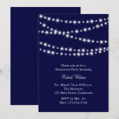 Uitnodiging van de Navy Twinkle Lights Retirement  (Voorkant / Achterkant)