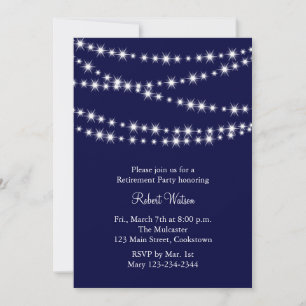 Uitnodiging van de Navy Twinkle Lights Retirement