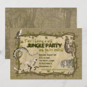 Uitnodiging van de oerwoud (Voorkant / Achterkant)