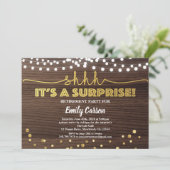 Uitnodiging van de onderneming om hout en goud te  (Staand voorkant)