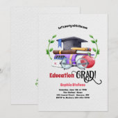 Uitnodiging van de onderwijsacademie (Voorkant / Achterkant)