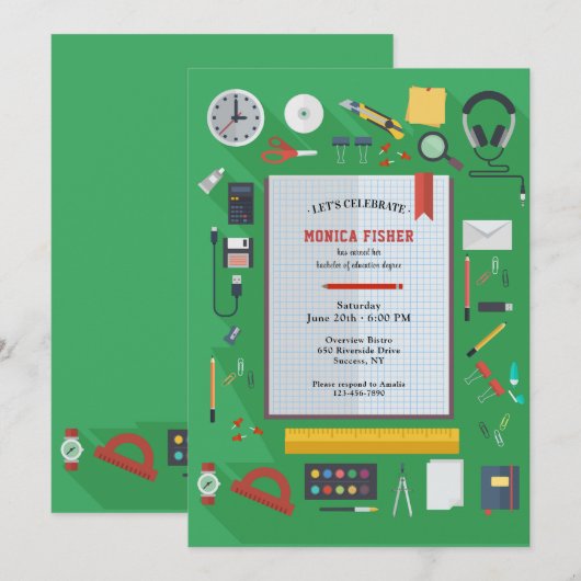 Uitnodiging van de onderwijsgevenden (Voorkant / Achterkant)