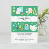 Uitnodiging van de onderwijspartij (Staand voorkant)