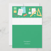 Uitnodiging van de onderwijspartij (Achterkant)