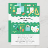 Uitnodiging van de onderwijspartij (Voorkant / Achterkant)