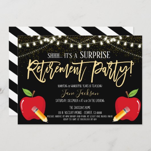 Uitnodiging van de Optredingspartij voor onderneme (Voorkant / Achterkant)